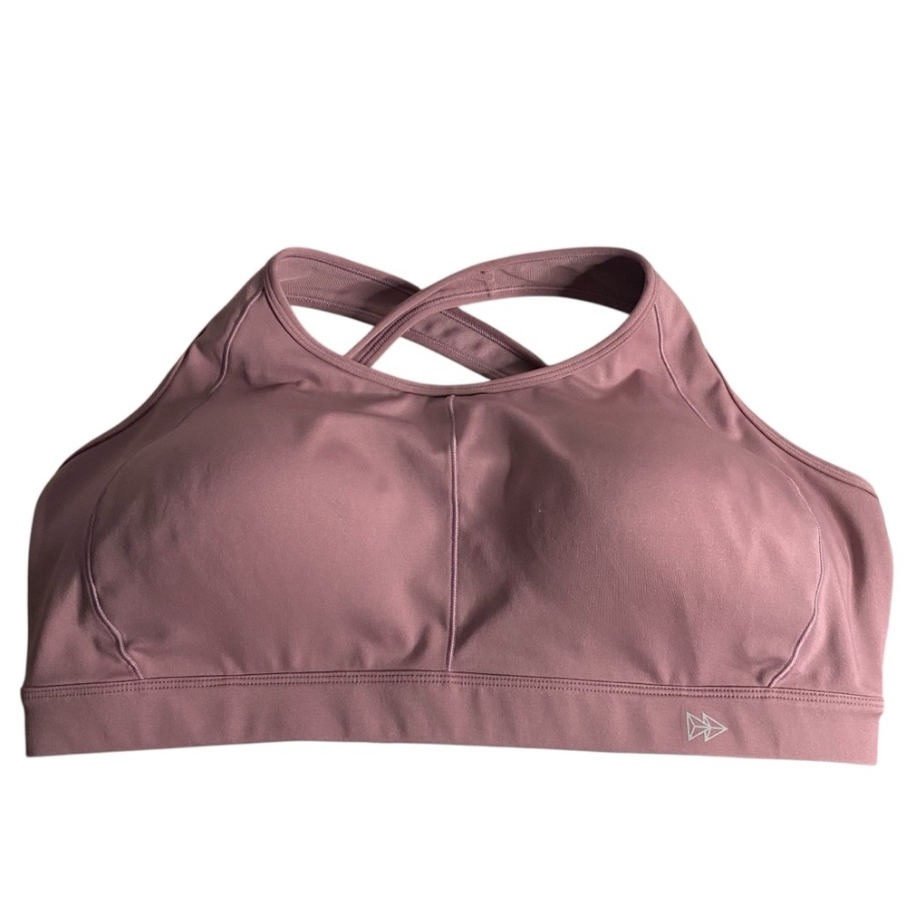 Yvette Women's Mauve Racerback Padded Sports Bra